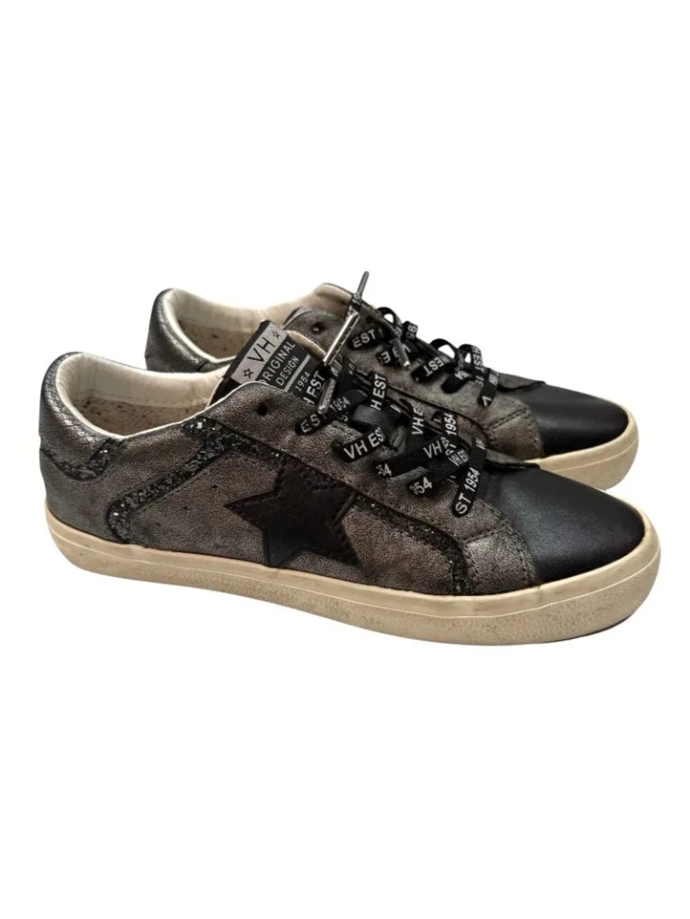 Vintage Havana Sneakers Size 7 Distressed Retro Trainers Shoes Sparkle